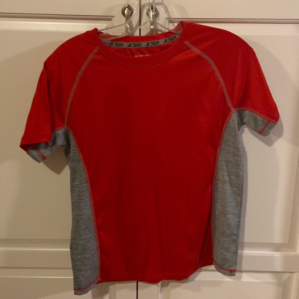 Red athletic tee
